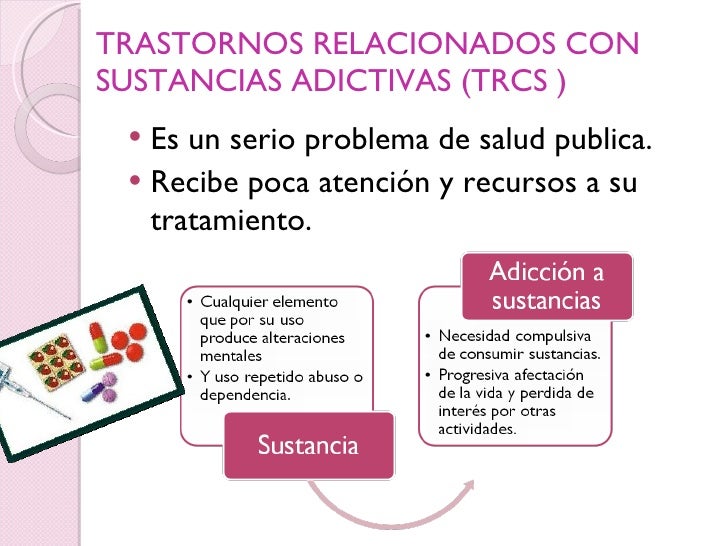 Trastornos relacionados sustancias adictivas