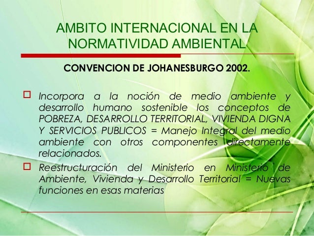 TRATADOS INTERNACIONALES DEL MEDIO AMBIENTE