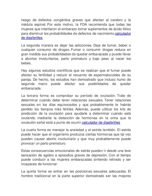 posiciones para quedar embarazada niña