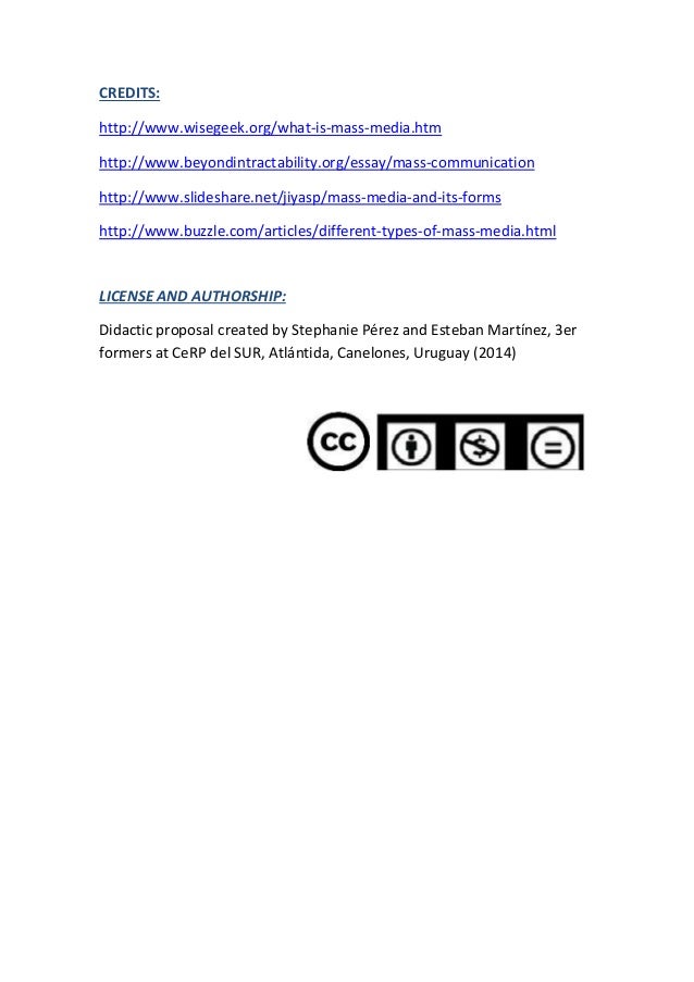 Mass Media Essay Free Download