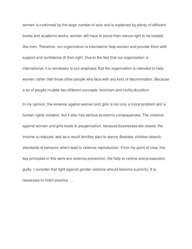 essay on womens rights