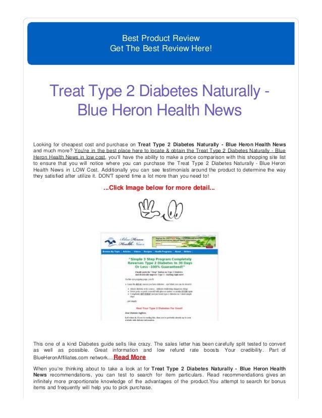 Treat type 2 diabetes naturally blue heron health news 20130429-024â€¦