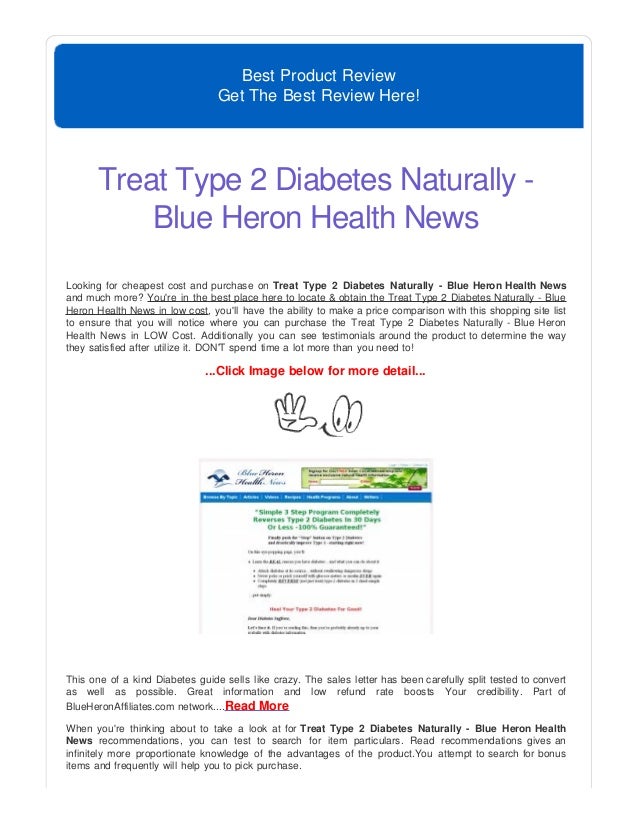 Treat type 2 diabetes naturally blue heron health news 20130429-024⦠Treat type 2 diabetes naturally blue heron health news 20130429-024â¦