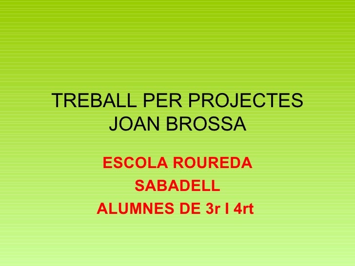 Joan Brossa per a nens Joan Brossa per a nens