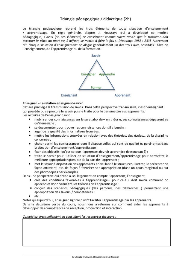 triangle didactique