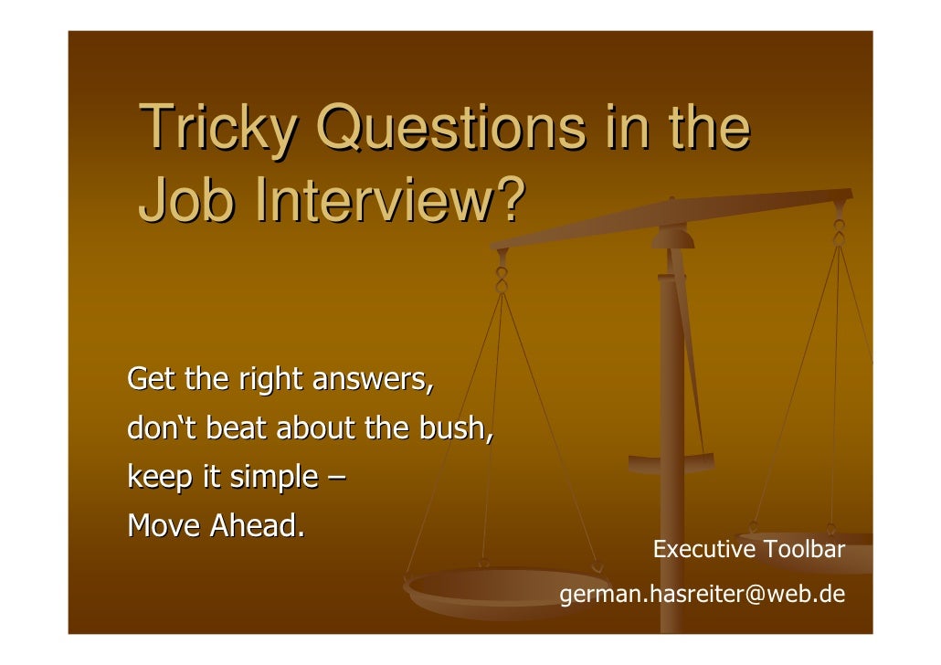 tricky interview questions