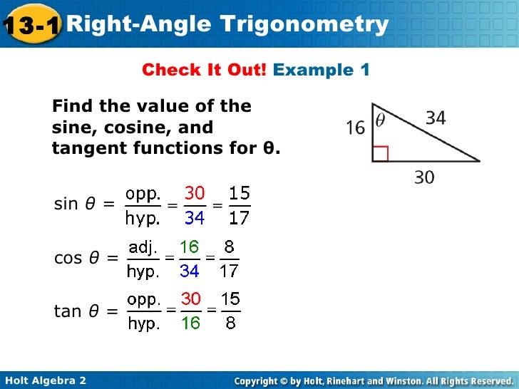 Problem Solving Right Triangle Trigonometry