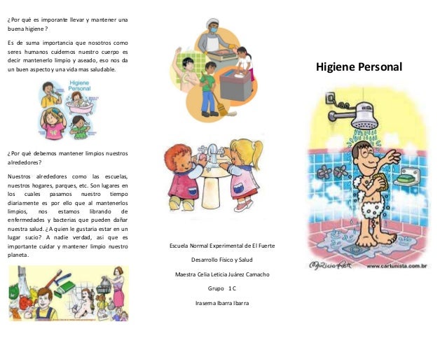 Higiene personal en niños triptico - Imagui Higiene personal en niños triptico - Imagui