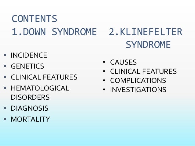 Turner And Klinefelter Syndrome