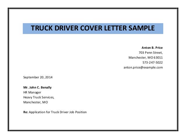 sample forklift driver cover letter