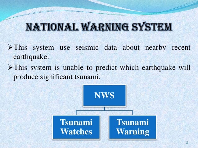 Tsunami watch and warning