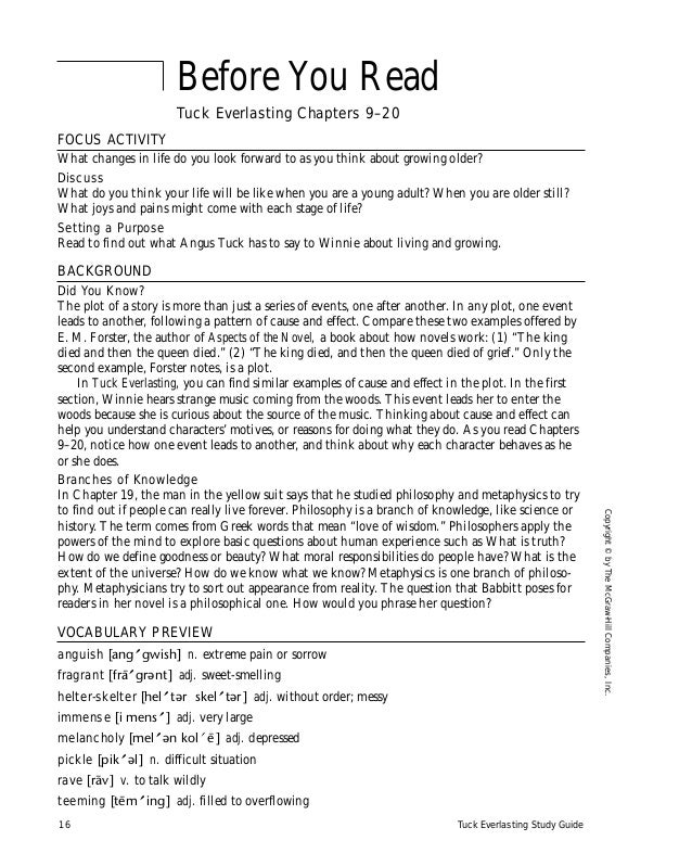 tuck everlasting essay question tuck everlasting essay question