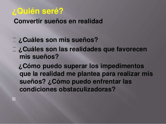 Tu proyecto de vida