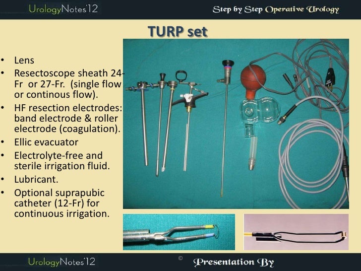 TURP step by step operative urology