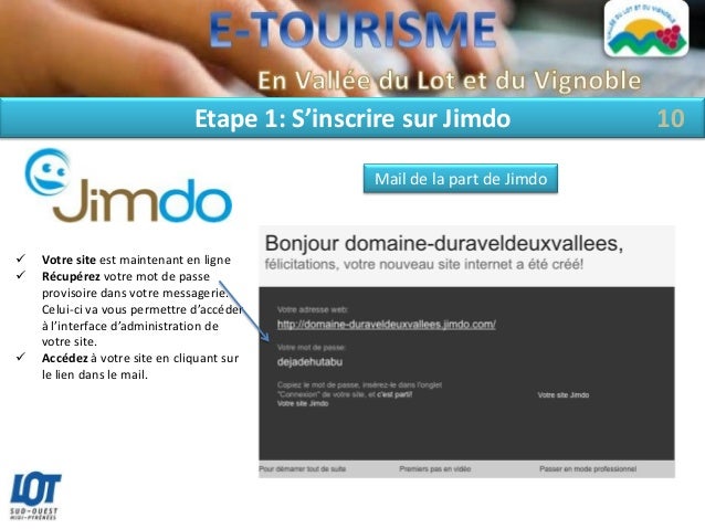 comment s'inscrire sur jimdo