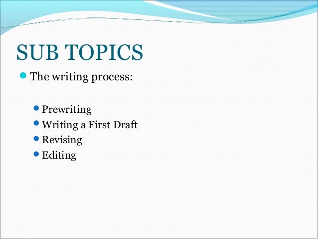 process essay format