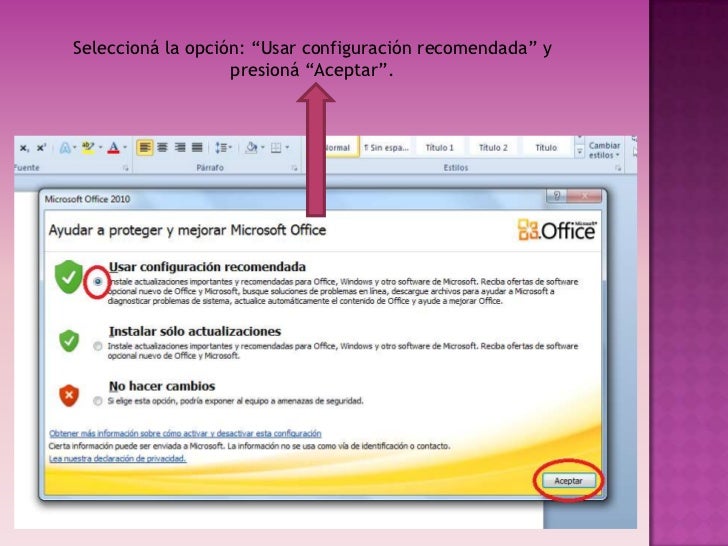 Tutorial Cómo instalar el paquete office Tutorial Cómo instalar el paquete office
