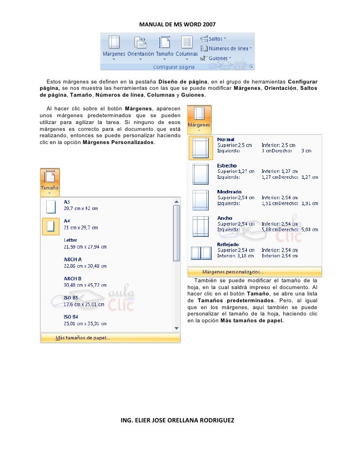 Tutorial de word aulaclic