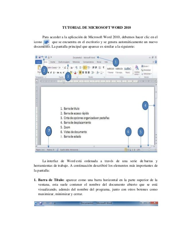Tutorial de word 2010