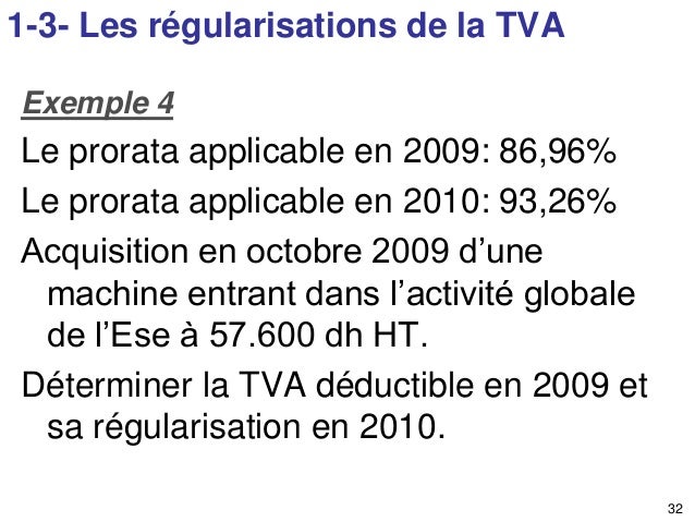 exemple de tva au maroc