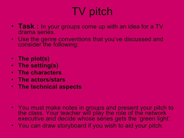 Tv drama conventions