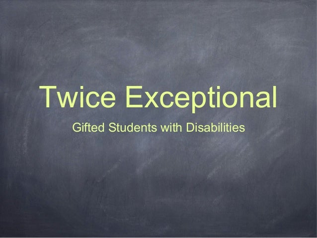 twice exceptional gifted education