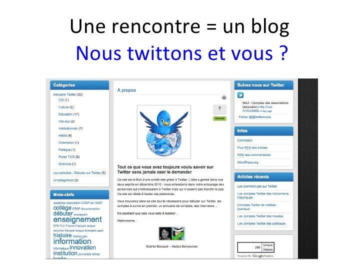 Tweeter rencontre
