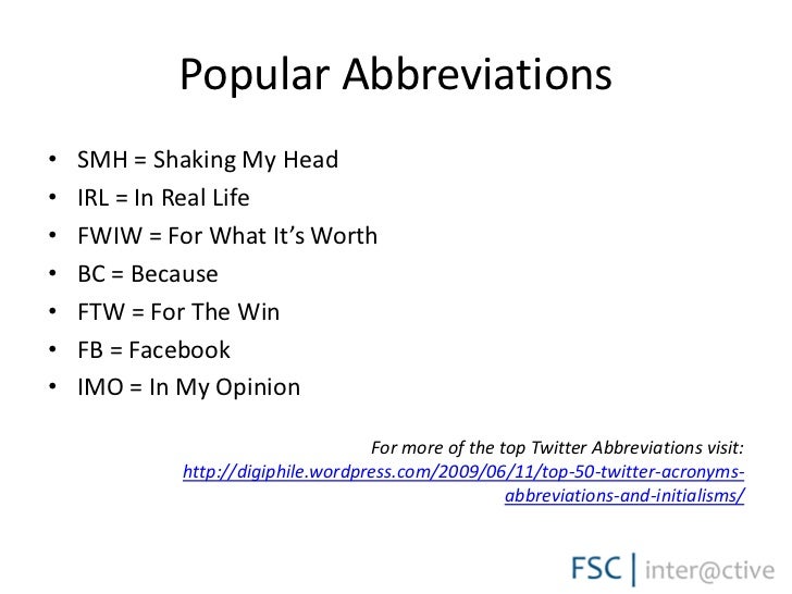 twitter abbreviations - related image & keywords suggestions