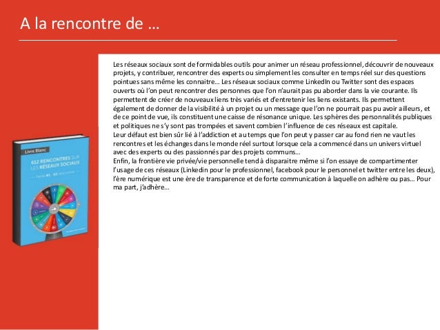 Tweeter rencontre