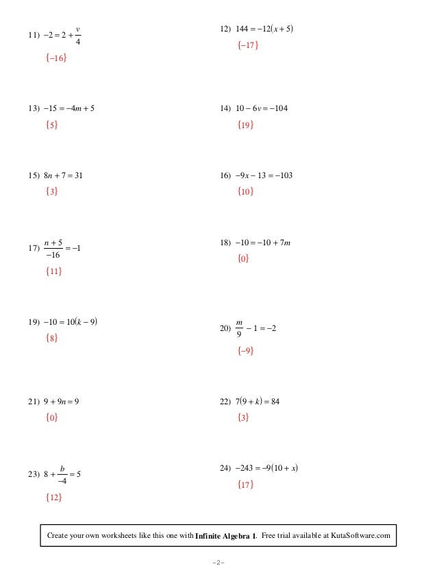 two-step-equations-integers-worksheet