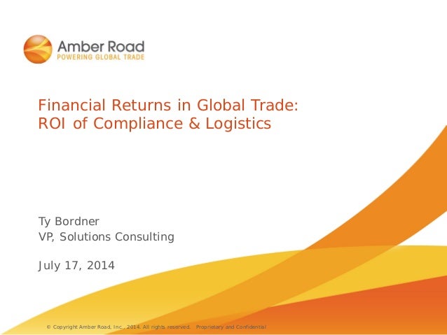 Financial returns in global trade roi of compliance Financial returns in global trade roi of compliance