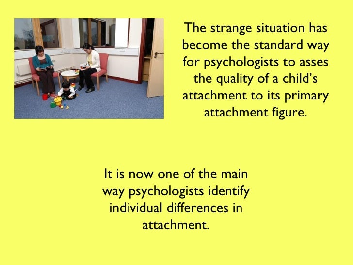 Types of attachment strange situation