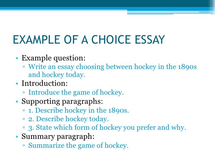Choices consequences essay