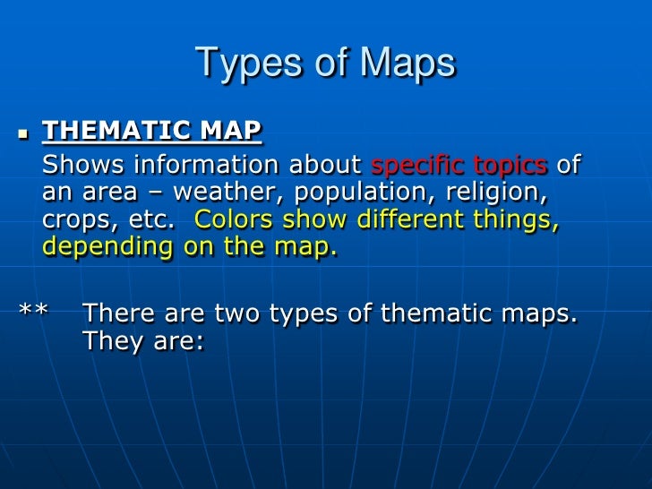 3 Map Types <br />; 3. Types ...
