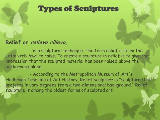 types of sculptures my report types of sculpture