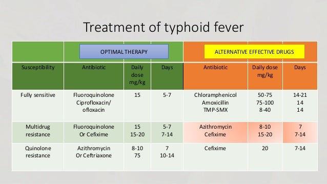 Cefixime Dosage In Typhoid Fever
