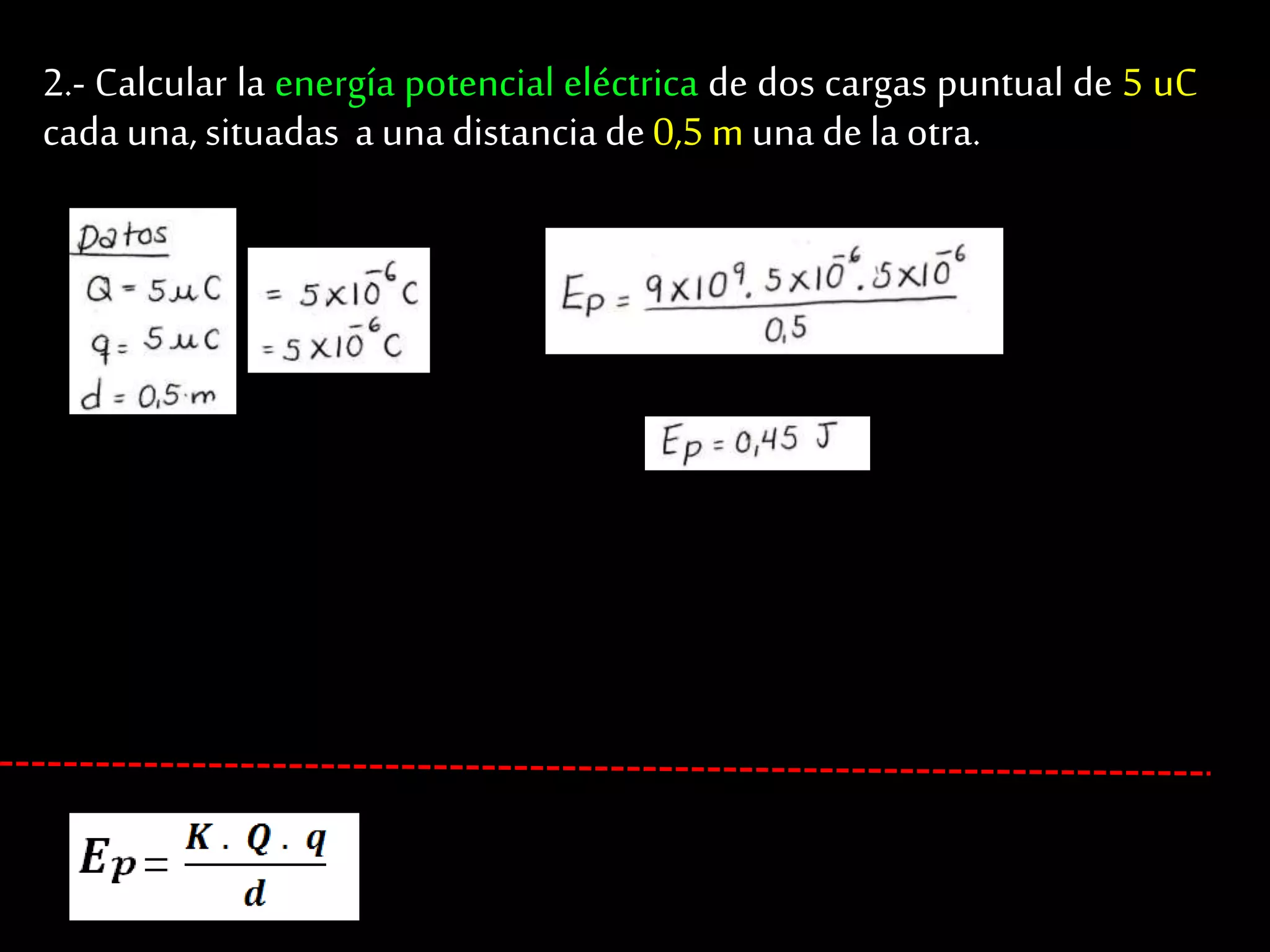 Potencial El Ctrico Teor A Y Ejercicios Ppt