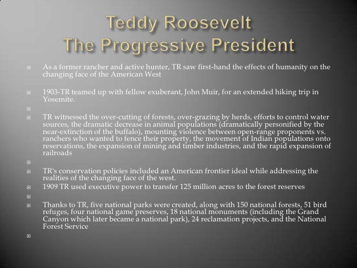 U.S. History The Conservation Movement In The United States