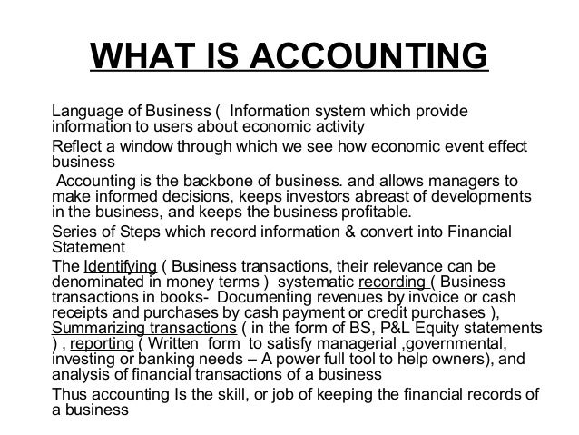 accounting is dubbed language of business Learning objectives (lo) after studying this chapter, you should be able to accounting: the language of business chapter. accounting is dubbed language of business Learning objectives (lo) after studying this chapter, you should be able to accounting: the language of business chapter.