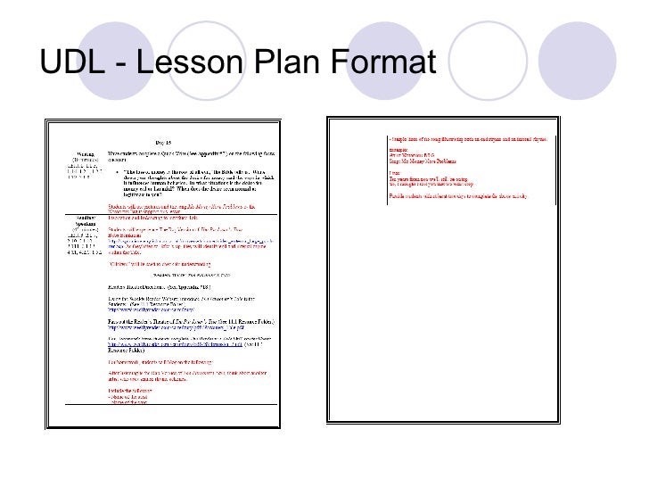 sample lesson plans format