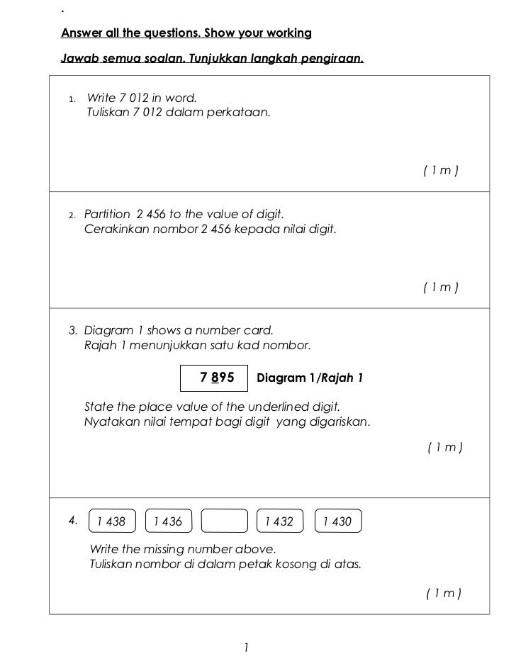 Soalan Penyelesaian Masalah Matematik Tahun 4  CELIK MATEMATIK KSSR