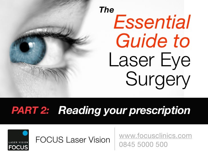 UK Guide To Laser Eye Surgery Part 2 Your Prescription