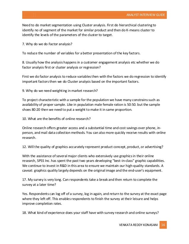 marketing analyst interview questions