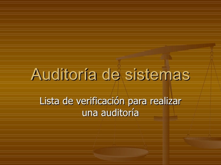 LISTA VERIFICACION lista verificacion: