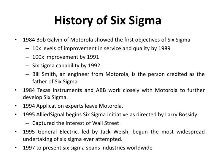 Understanding six sigma