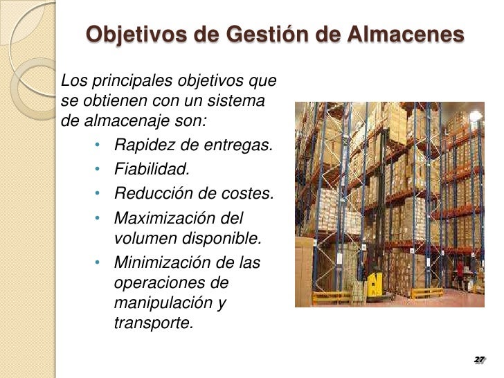 Uni administracion,planificacion y control del almacen integral