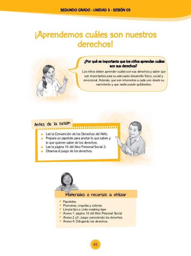 Unidad 3 sesiones Segundo Grado 2015