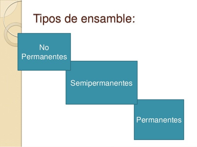 Ensambles Permanentes Semipermanentes Y No Permanentes
