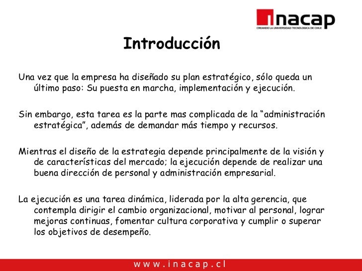 Unidad 5 Implementacion De La Estrategia