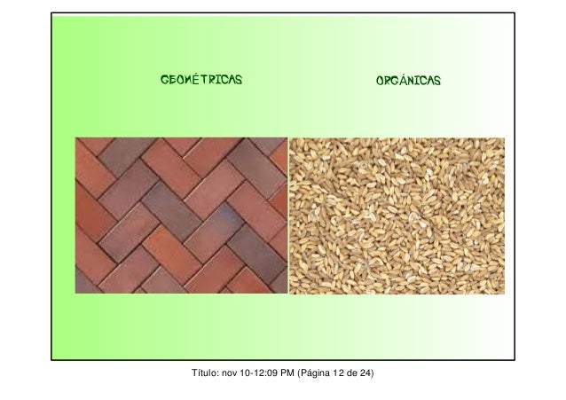 Resultado de imagen de texturas geometricas y organicas